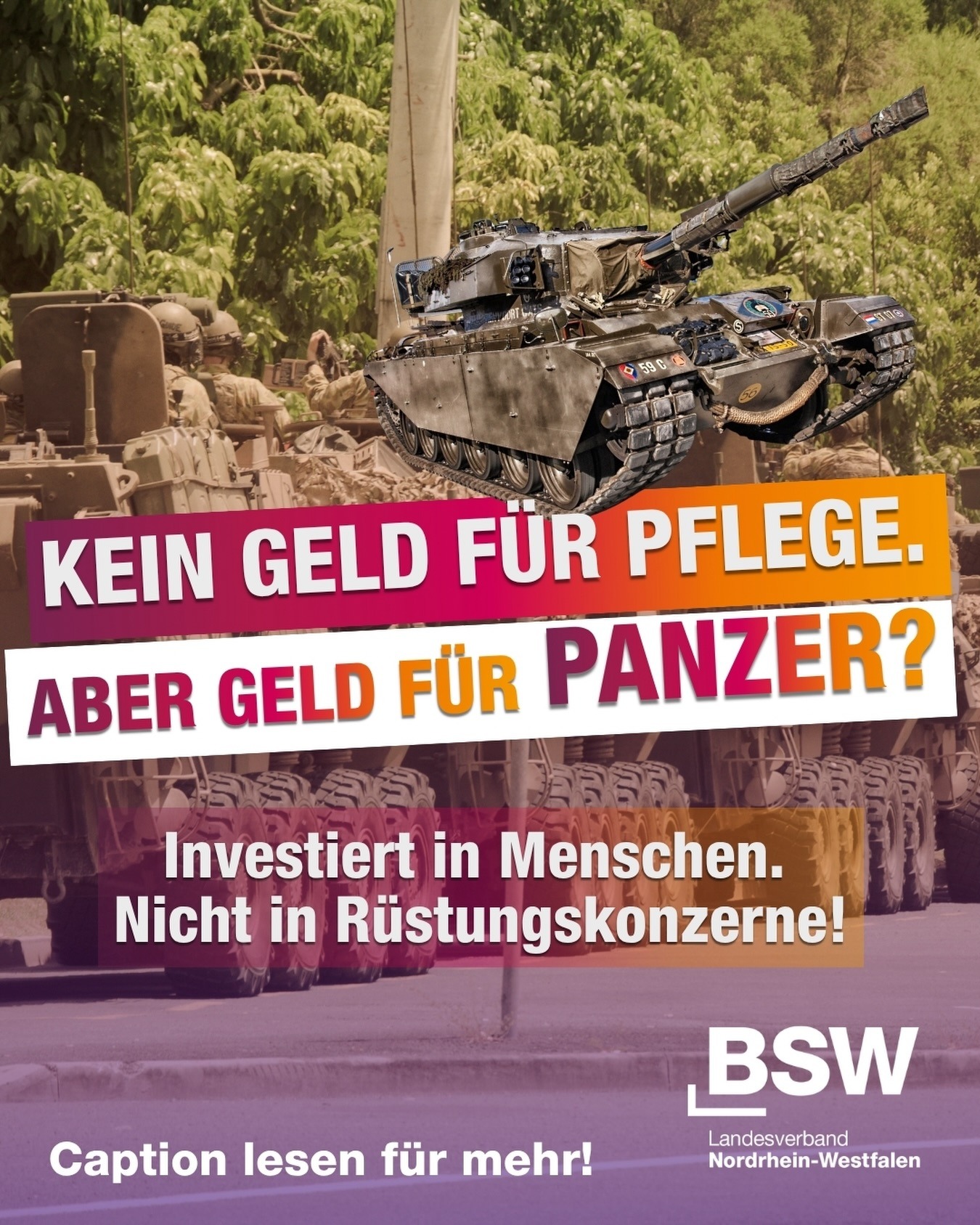 Keine Beteiligung an Rüstungsunternehmen